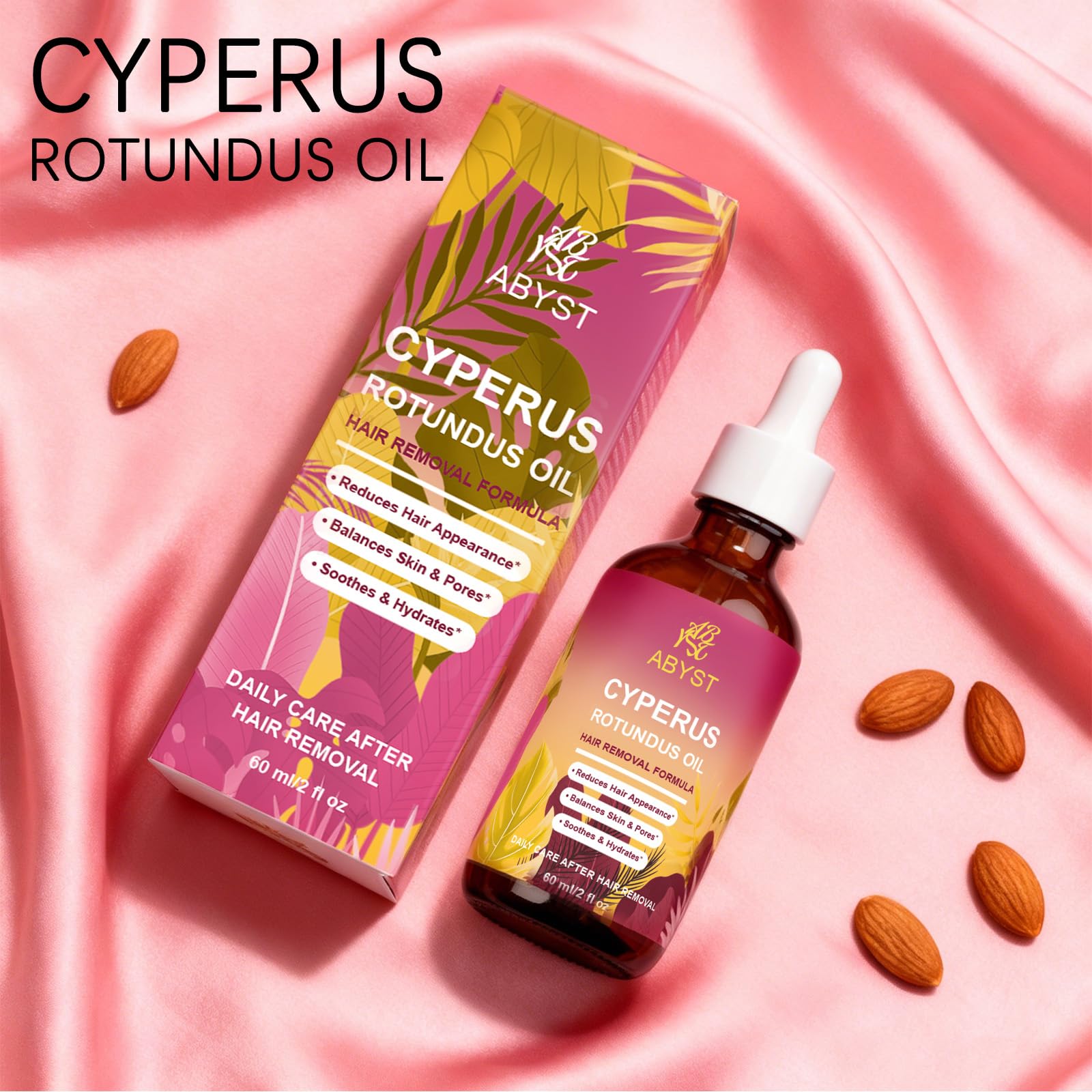 WOJJ Cyperus Rotundus Oil 60ml – Natural Hair Reduction with Jojoba & Rosehip