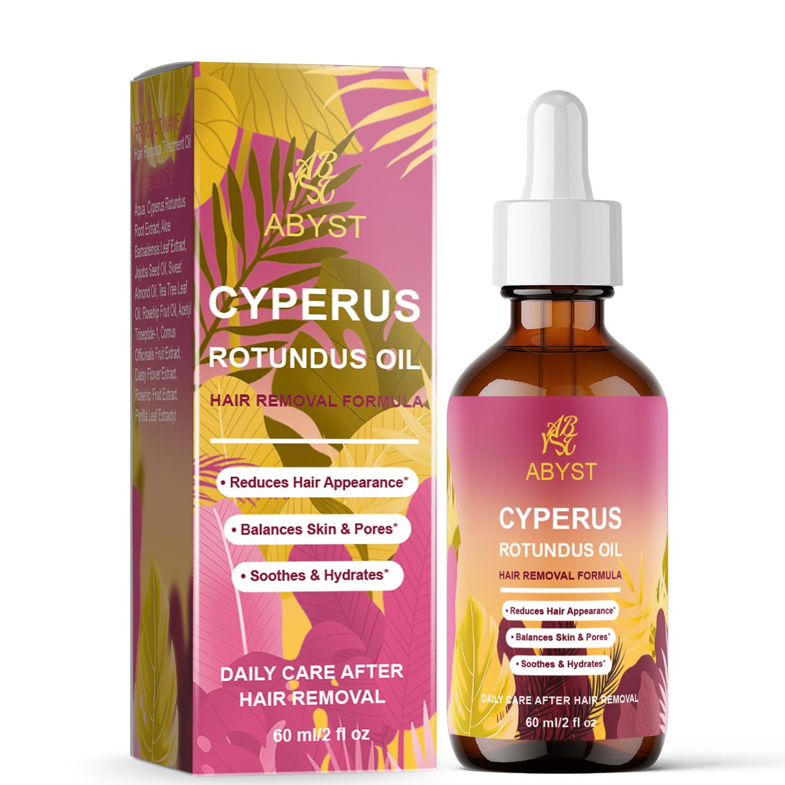 WOJJ Cyperus Rotundus Oil 60ml – Natural Hair Reduction with Jojoba & Rosehip