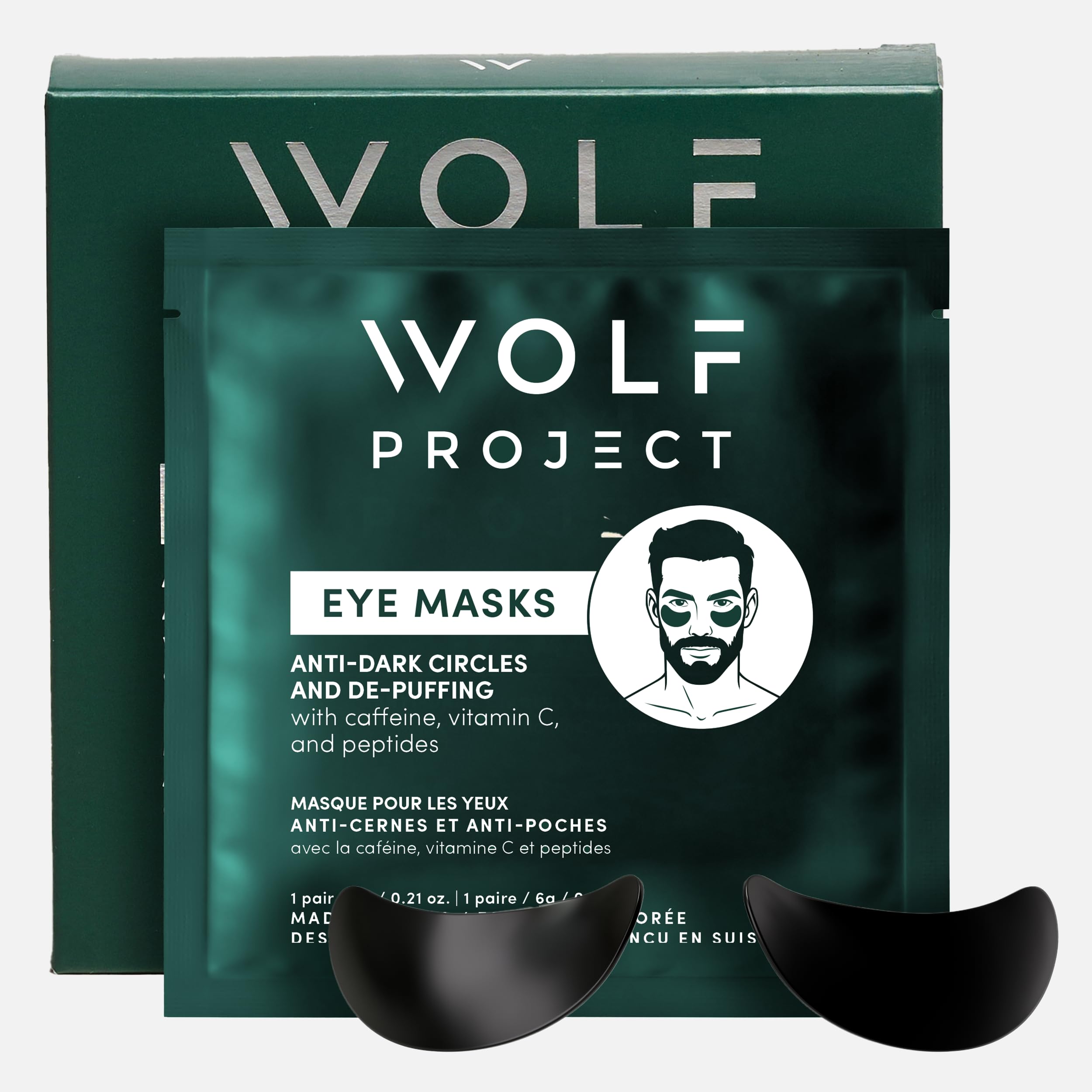 Wolf Project Under Eye Patches – Dark Circles, Puffiness & Wrinkles (5 Pairs)