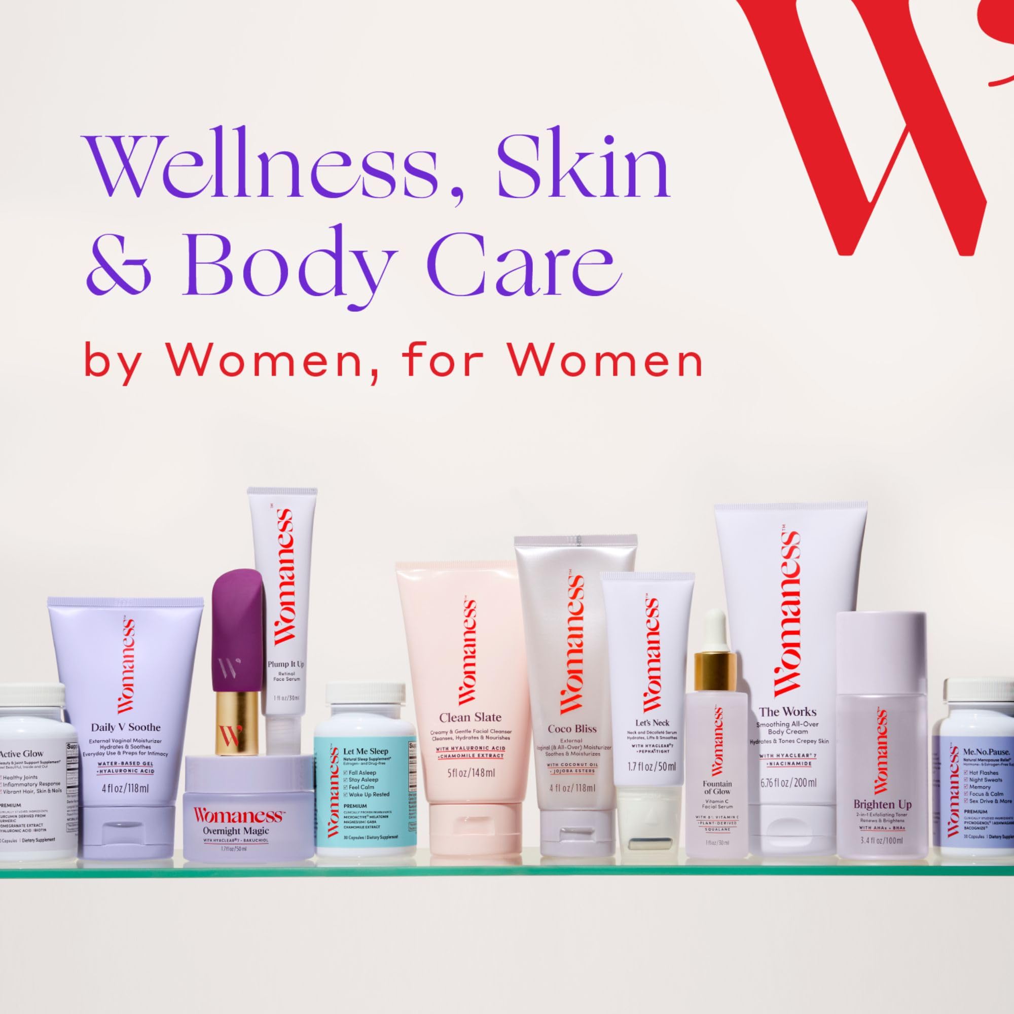 Womaness Overnight Magic Night & Day Cream – 1.7oz Hyaluronic Acid & Bakuchiol