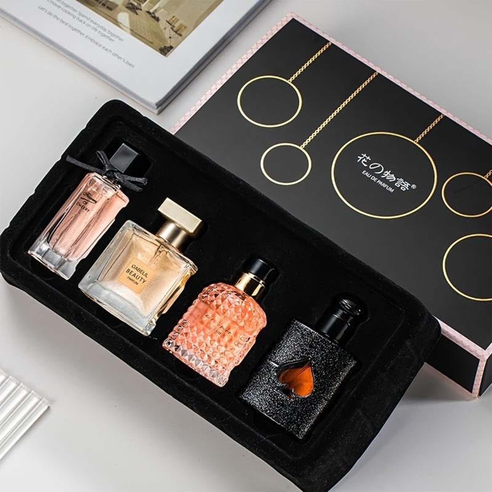Women's Perfume Set – 4 Floral & Fruity Fragrances in Gift Box (105 ml total)