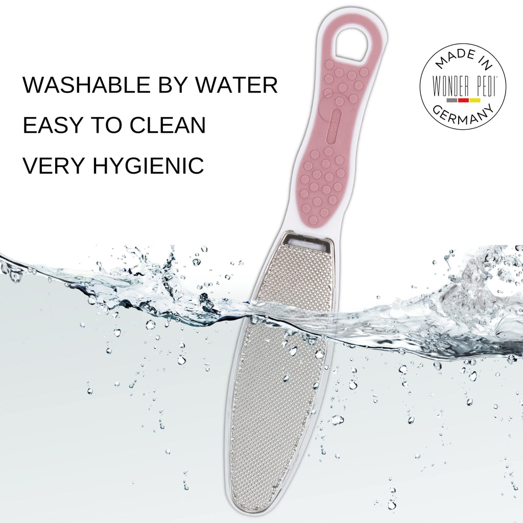 Wonder Pedi German-Made Double-Sided Foot File | Stainless Steel Pedicure Tool