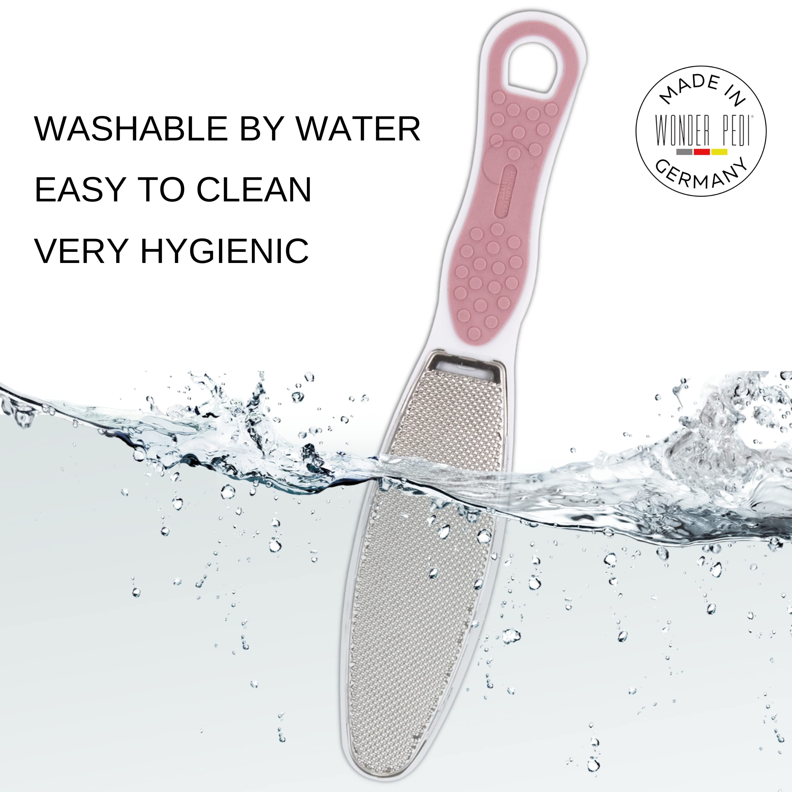 Wonder Pedi German-Made Double-Sided Foot File | Stainless Steel Pedicure Tool