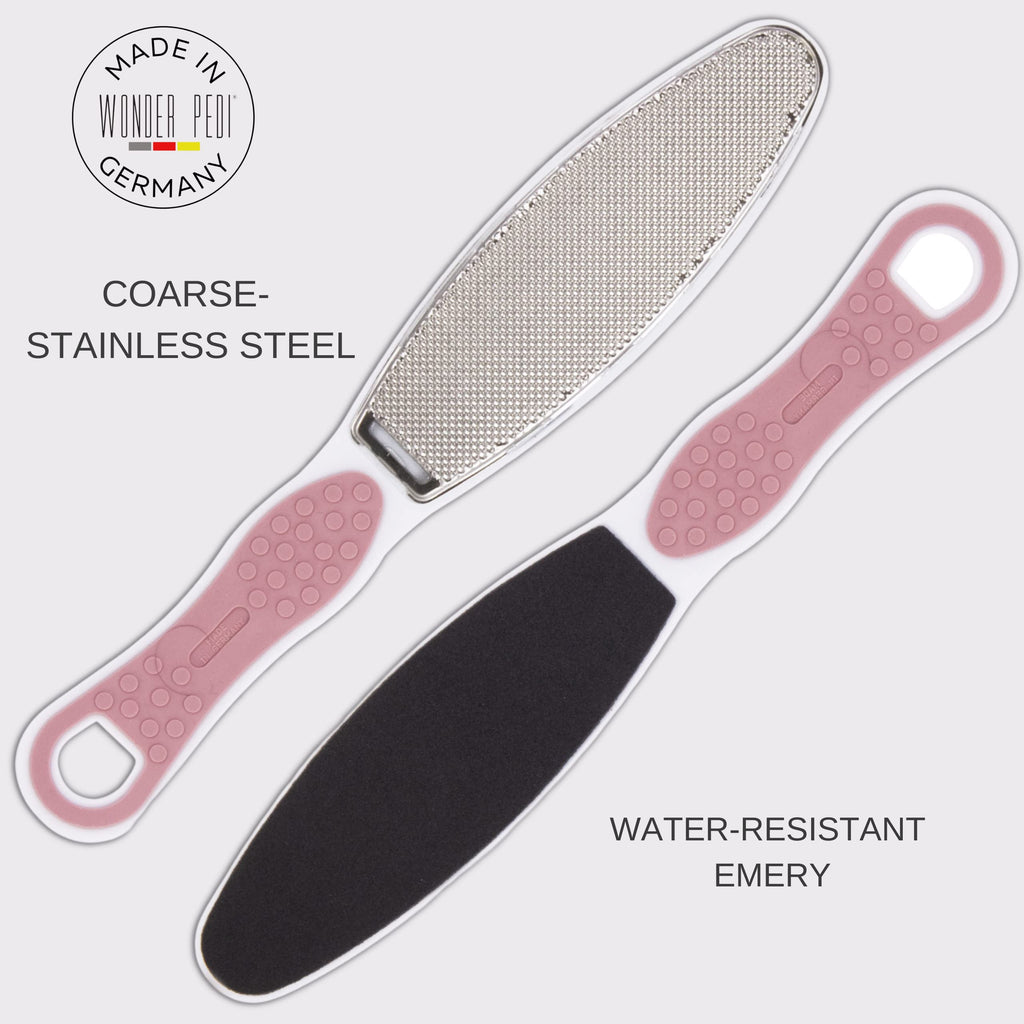 Wonder Pedi German-Made Double-Sided Foot File | Stainless Steel Pedicure Tool