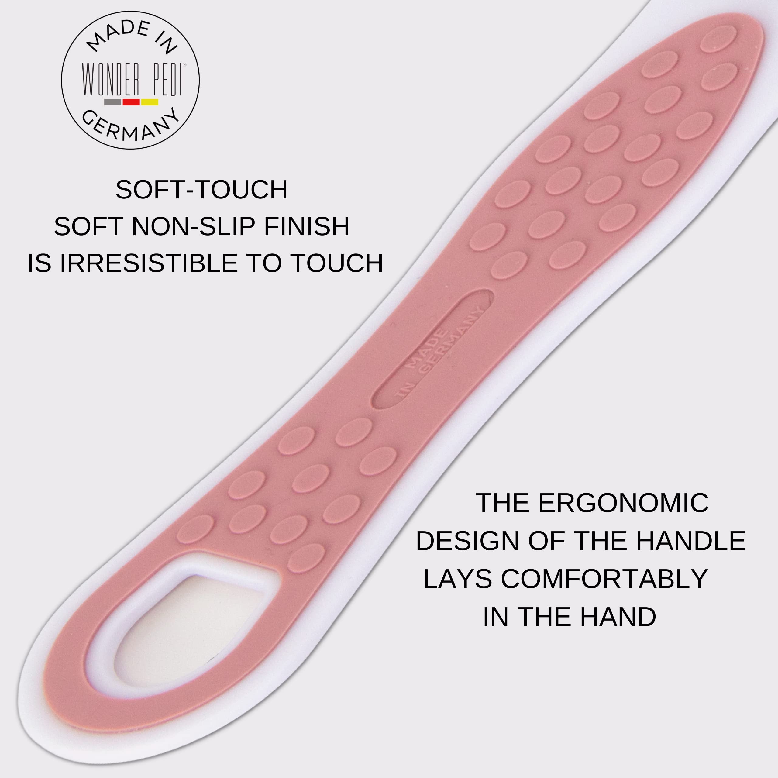 Wonder Pedi German-Made Double-Sided Foot File | Stainless Steel Pedicure Tool
