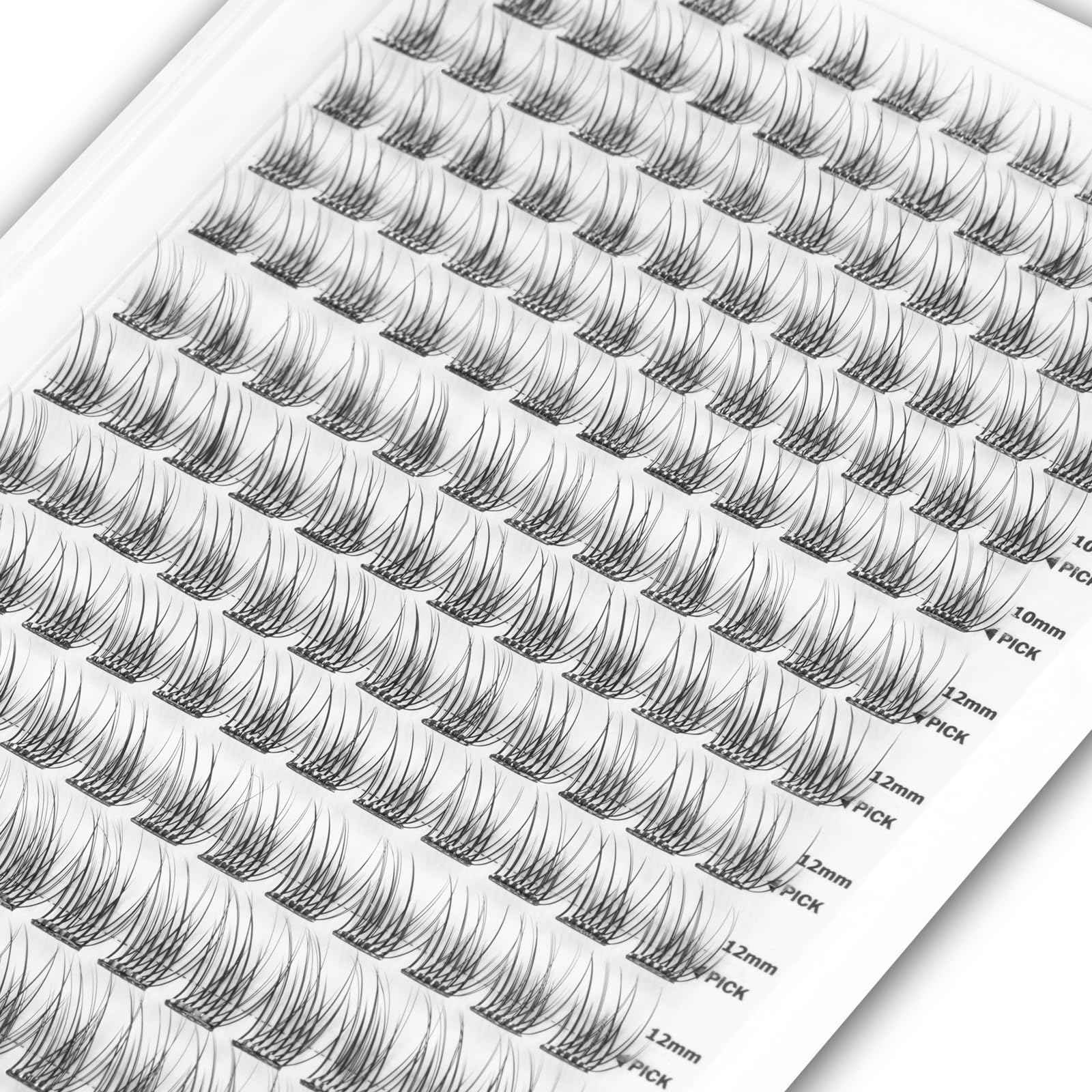 WONSIS Self-Adhesive Eyelashes – 156 Pcs, Glue-Free Clusters, No Glue Needed, Natural-Mixed
