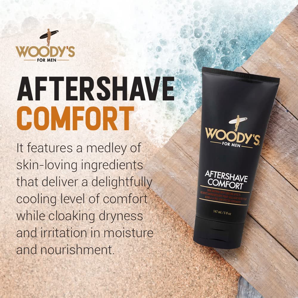 Woody's After Shave Balm for Men — Soothing, Hydrating, Non-Greasy (5 oz)