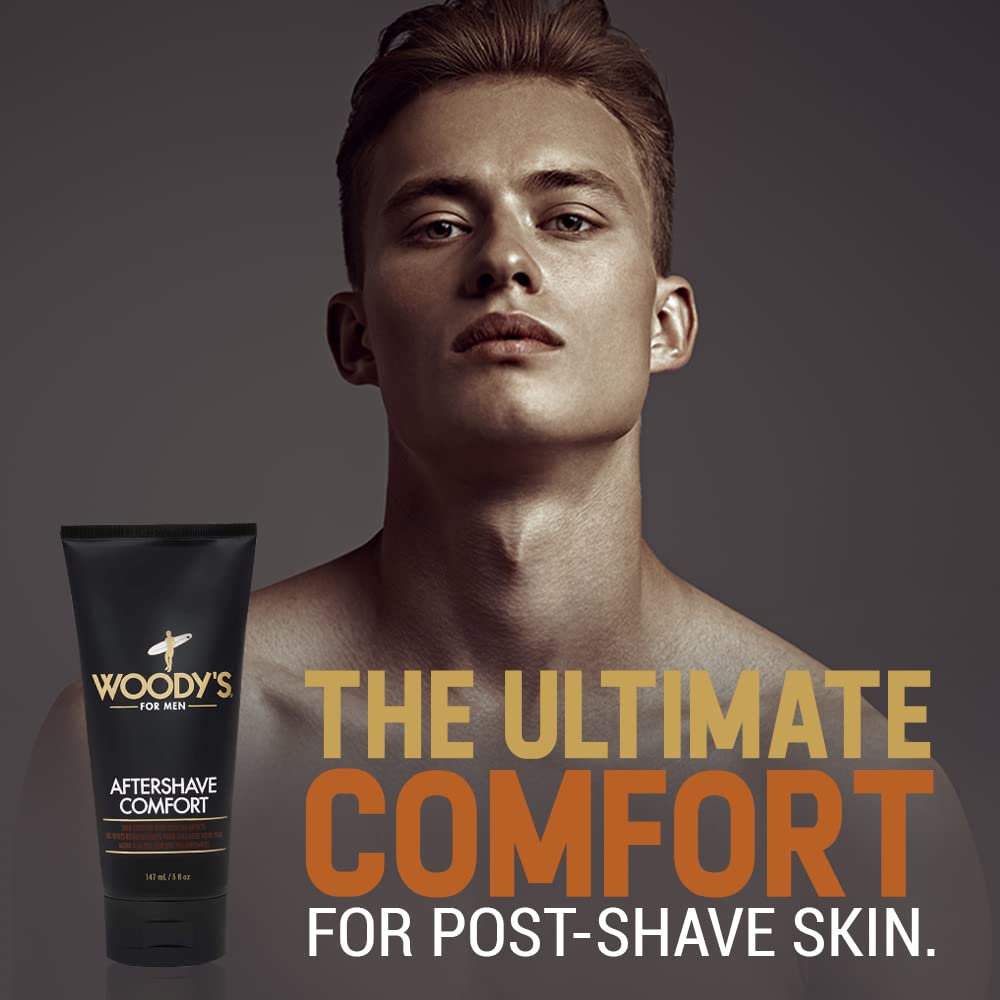 Woody's After Shave Balm for Men — Soothing, Hydrating, Non-Greasy (5 oz)
