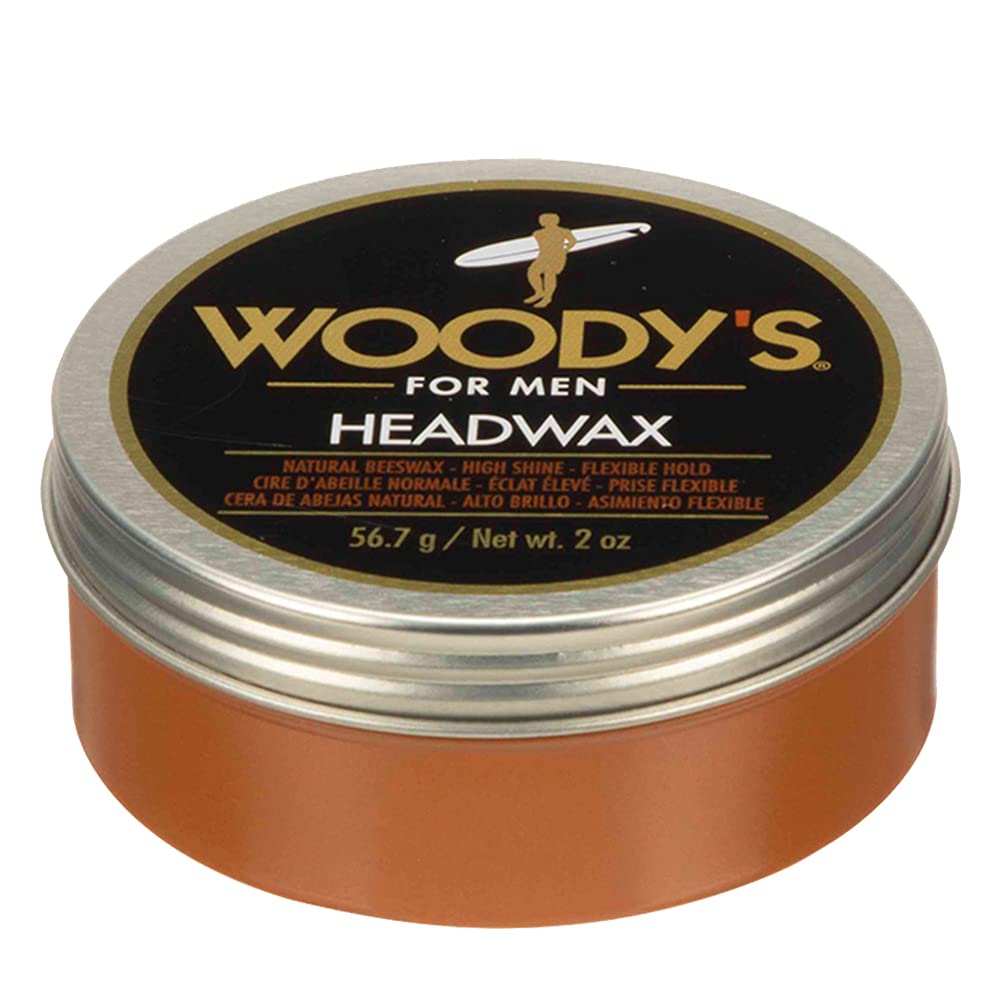 Woody's Headwax Pomade for Men – Flexible Hold, High Shine, Travel Size 2 oz