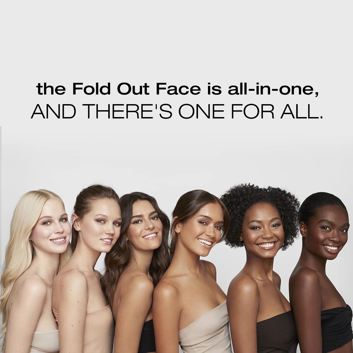 Woosh Beauty Fold Out Face Palette – Travel All-in-One Neutral Cream & Powder (#1 Light)