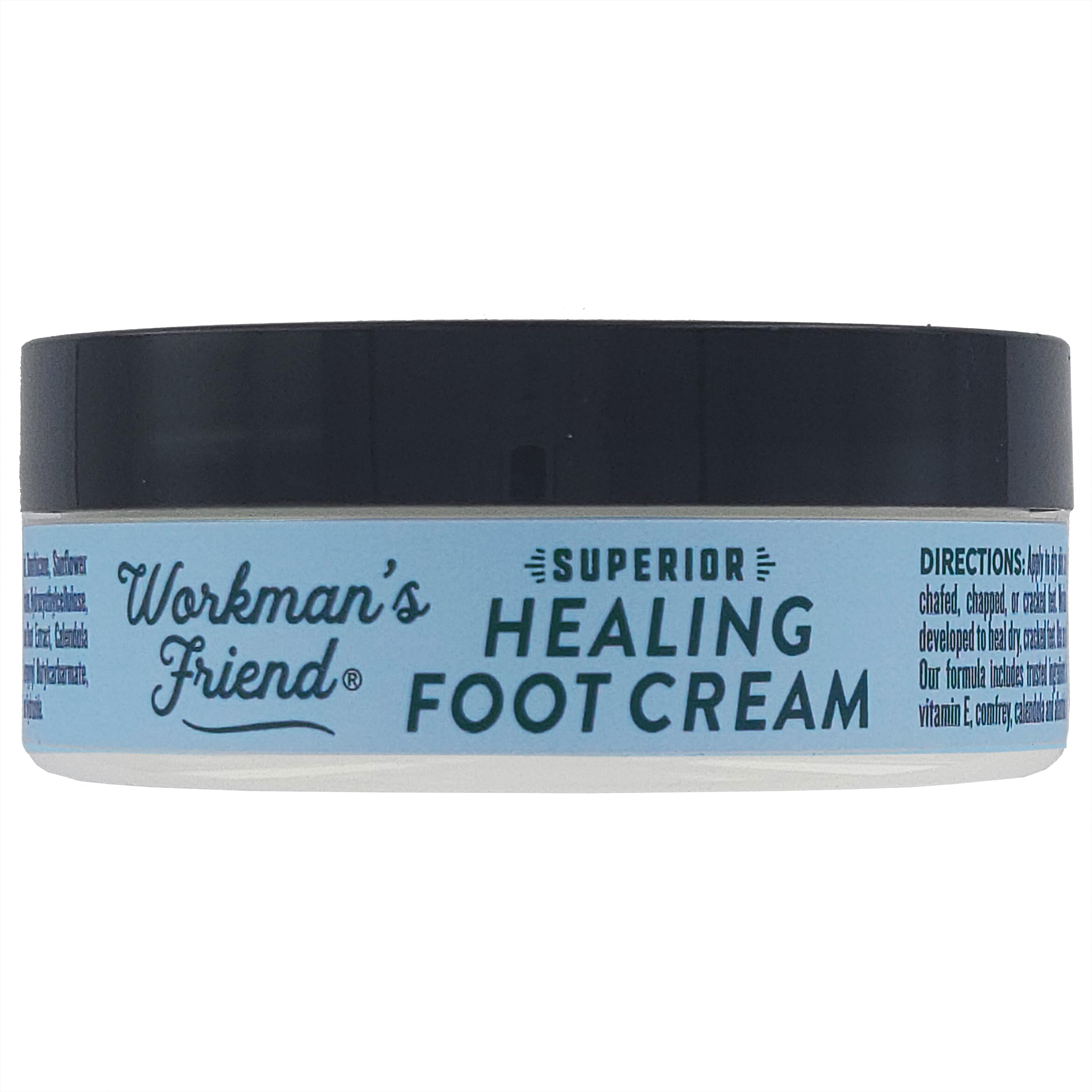 WORKMAN'S FRIEND Superior Healing Foot Cream - Intense Moisturizer for Extremely Dry & Cracked Feet - 2.5 oz