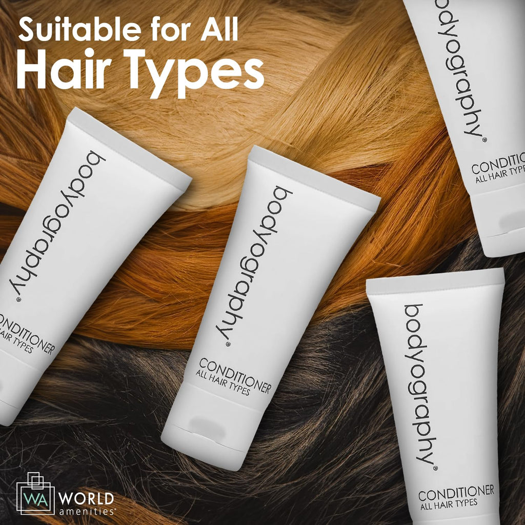 World Amenities Bodyography Blanc Conditioner – 50-Count Travel Tubes, Vanilla White Tea