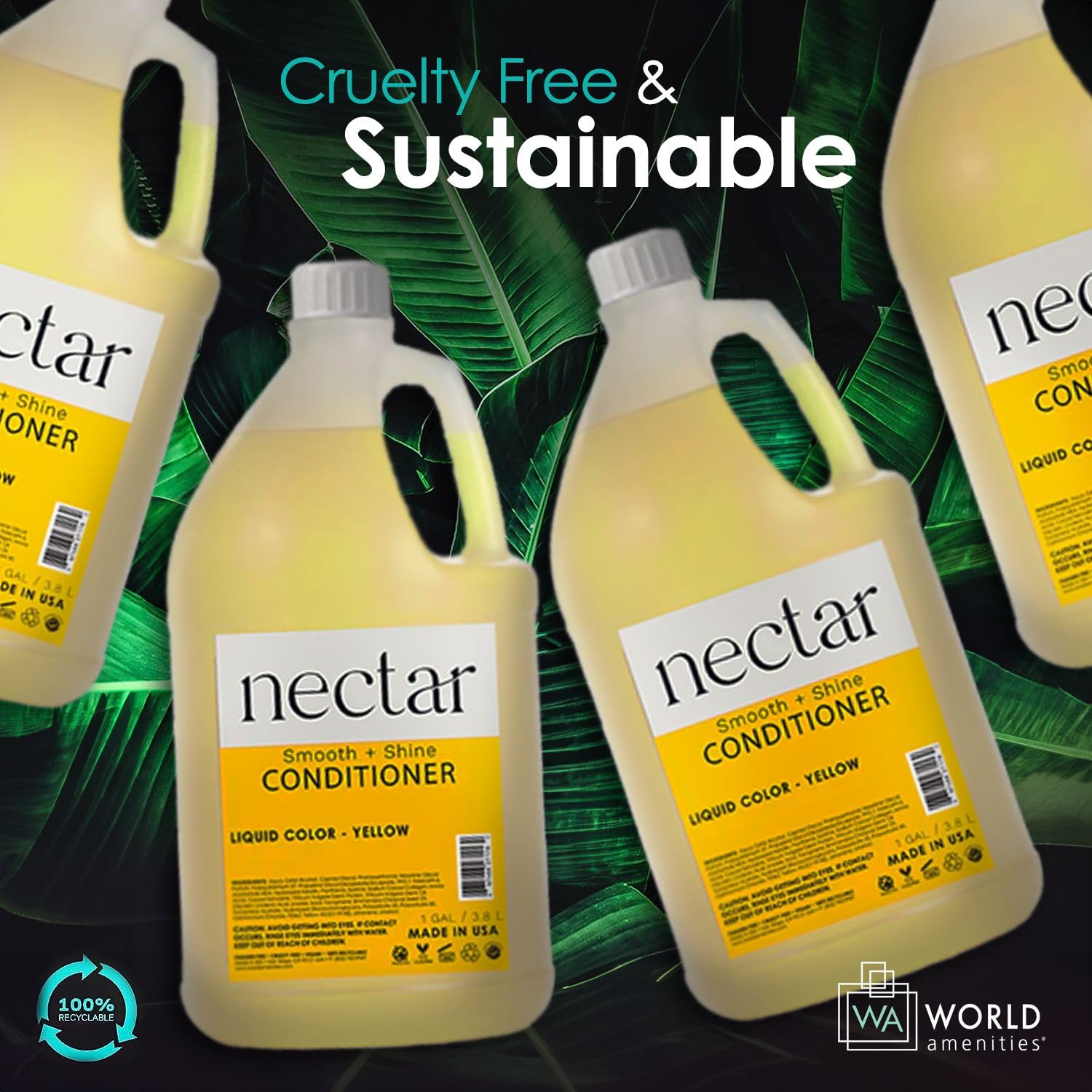 World Amenities Nectar Conditioner | 1 Gallon | Hotel-Grade Nourishment, Sweet Orange Blossom Scent