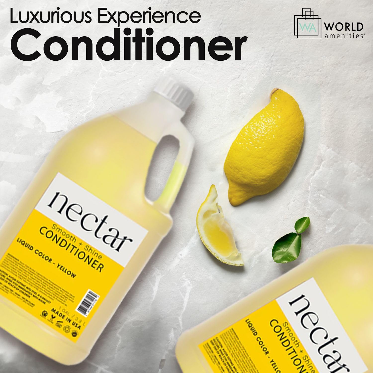 World Amenities Nectar Conditioner | 1 Gallon | Hotel-Grade Nourishment, Sweet Orange Blossom Scent