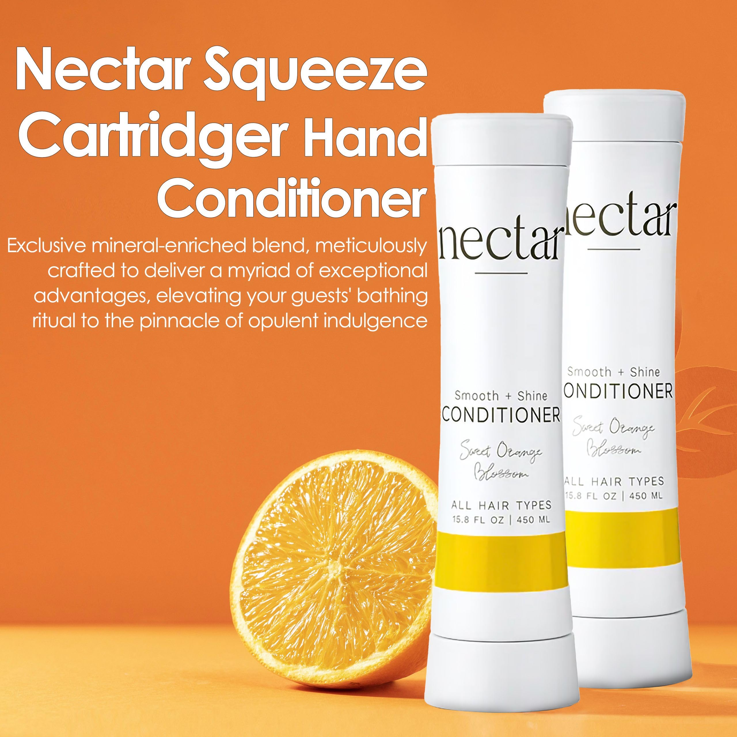 World Amenities Nectar Squeeze Cartridge Conditioner – Squeeze Bottle Hair Conditioner for Dry Hair