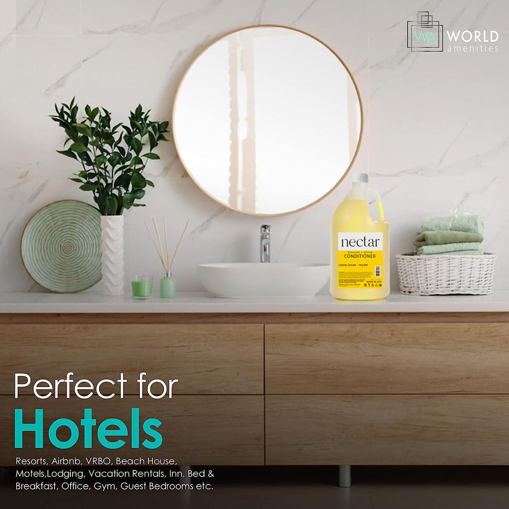 World Amenities Nectar Conditioner | 1 Gallon | Hotel-Grade Nourishment, Sweet Orange Blossom Scent