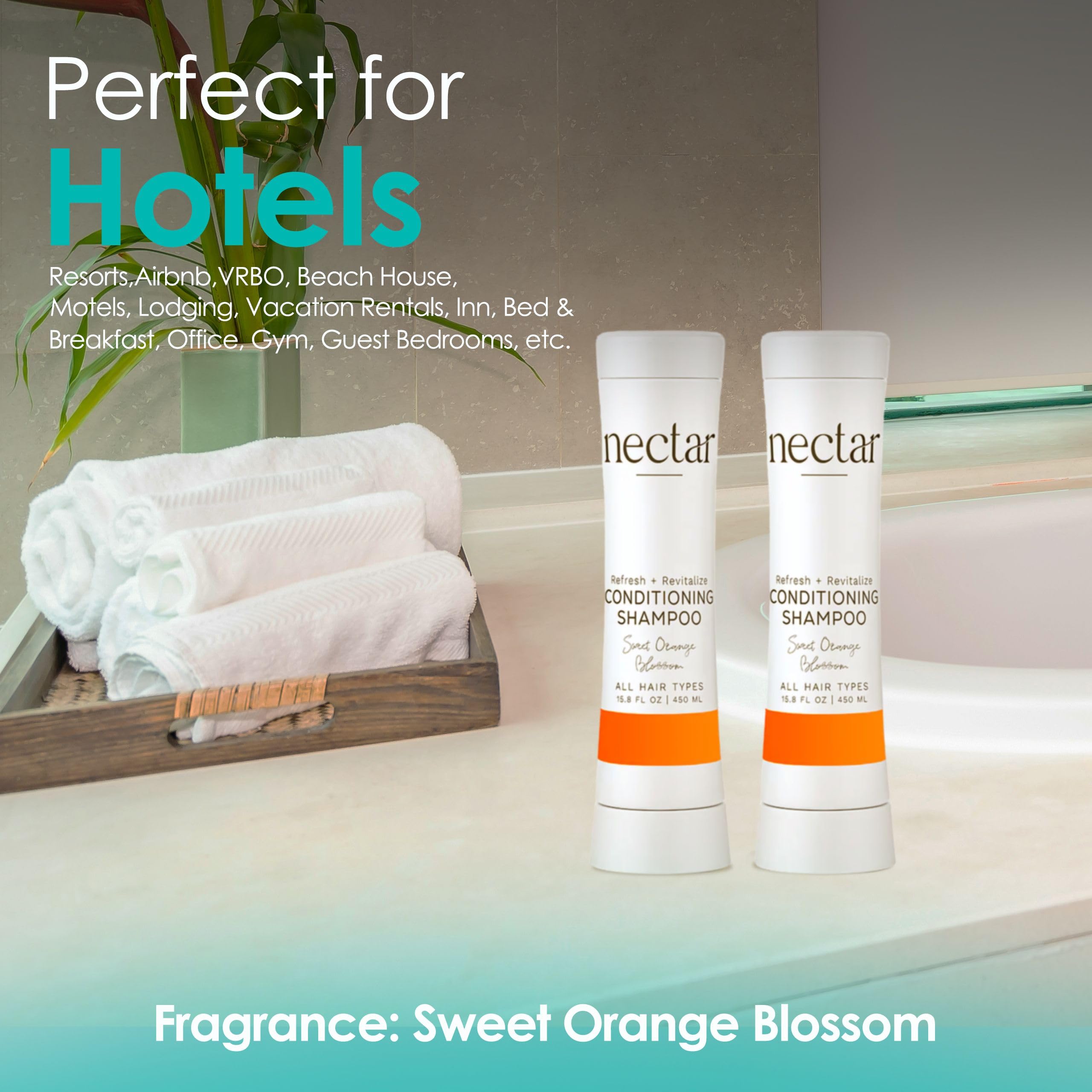 World Amenities Nectar Squeeze 2-in-1 Shampoo & Conditioner in Squeeze Bottle