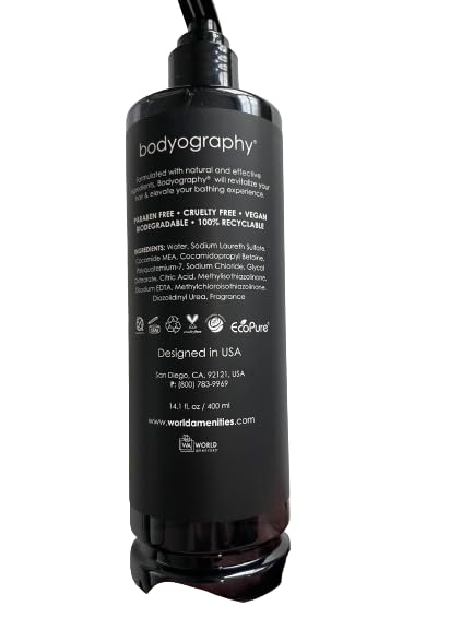 World Amenities Bodyography Pump Bottle 2 in 1 Conditioning Shampoo – All Hair Types