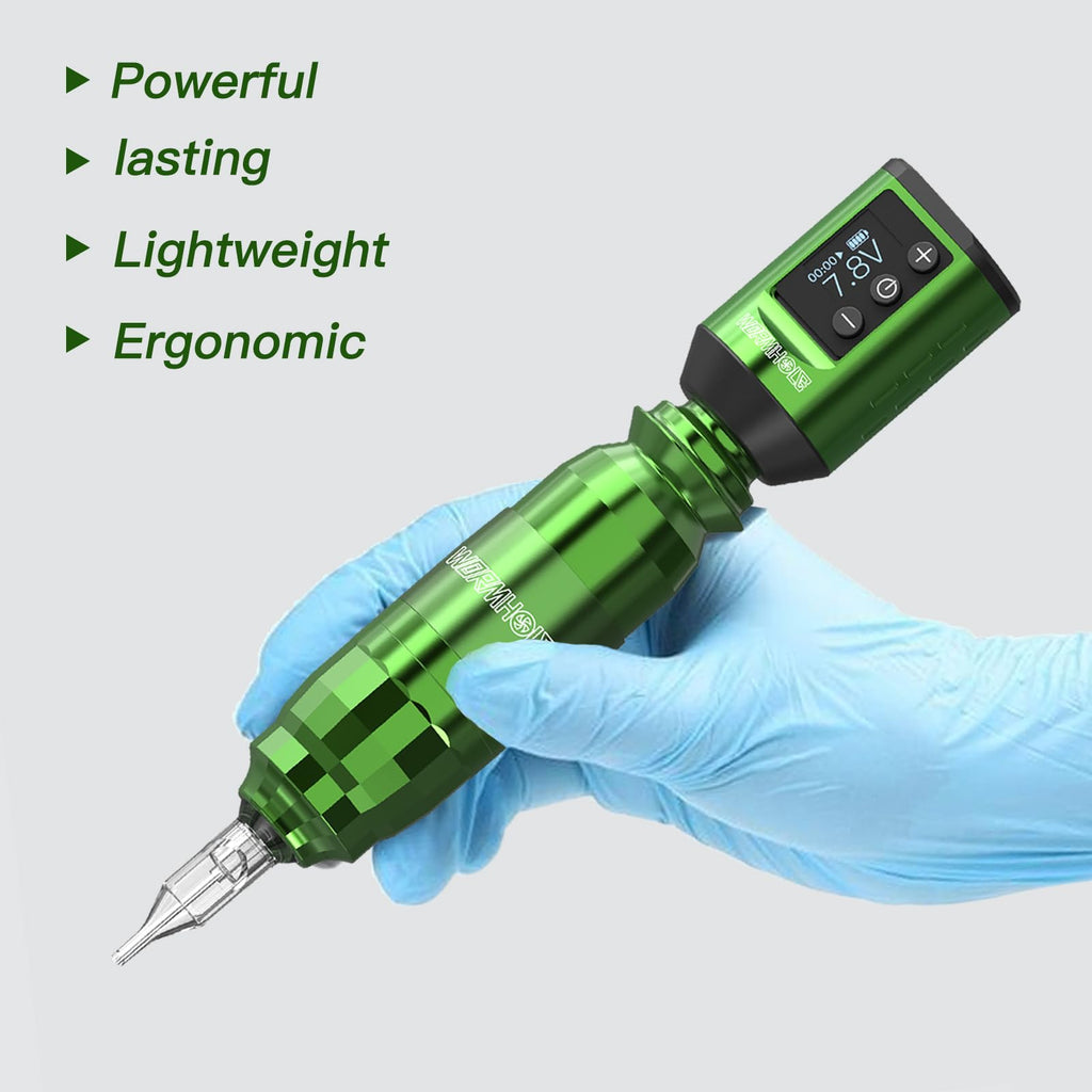 Wormhole Tattoo WTK258 Wireless Tattoo Gun Kit – Pro Pen, 1500mAh Battery, Dot Work & Precision Control