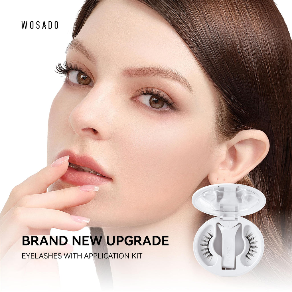 WOSADO Magnetic Eyelashes with Applicator Kit – Sedona Trail, Glue-Free & Reusable