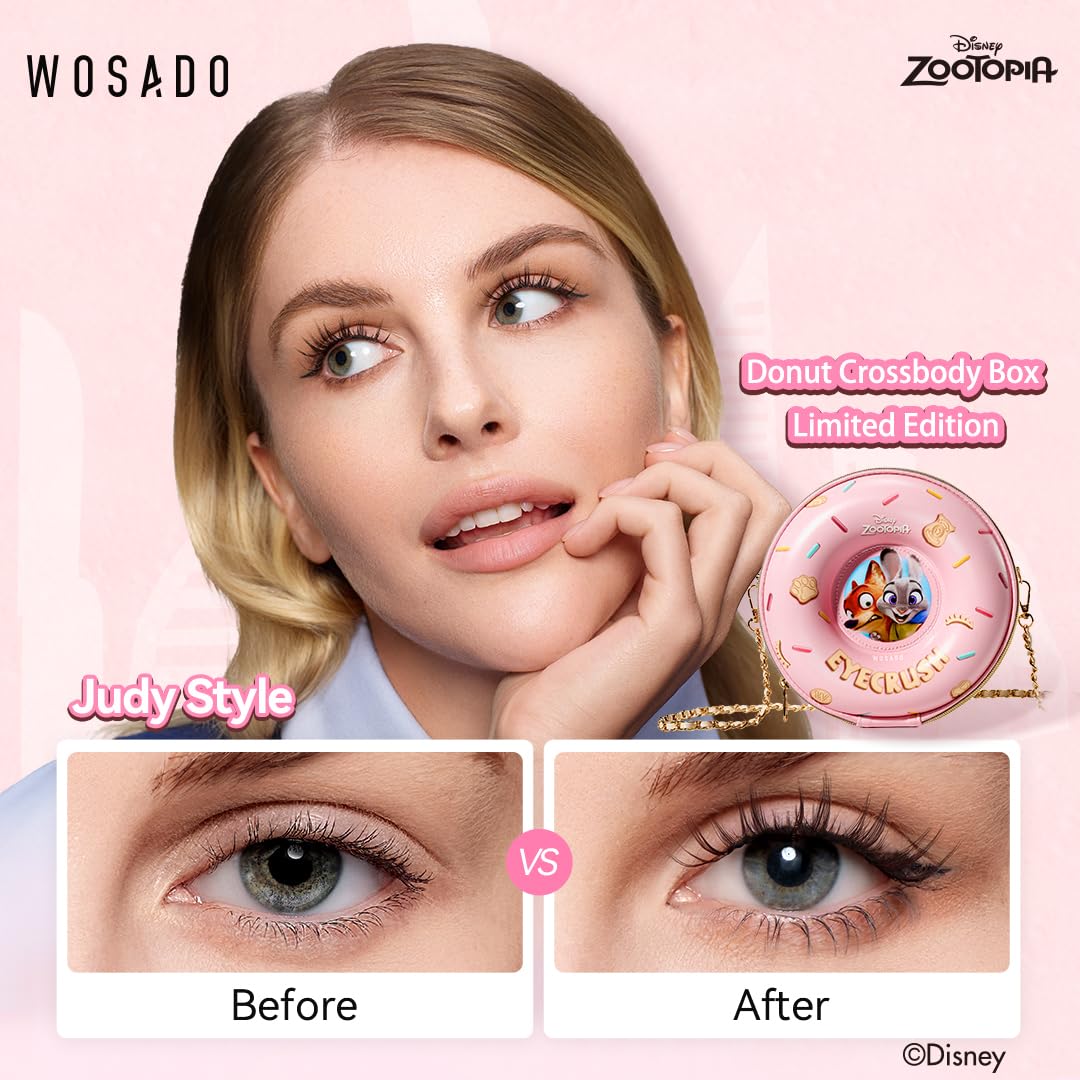 WOSADO × Zootopia1 Judy Magnetic Lashes Gift Set – 21.5mm Reusable Glue-Free Kit
