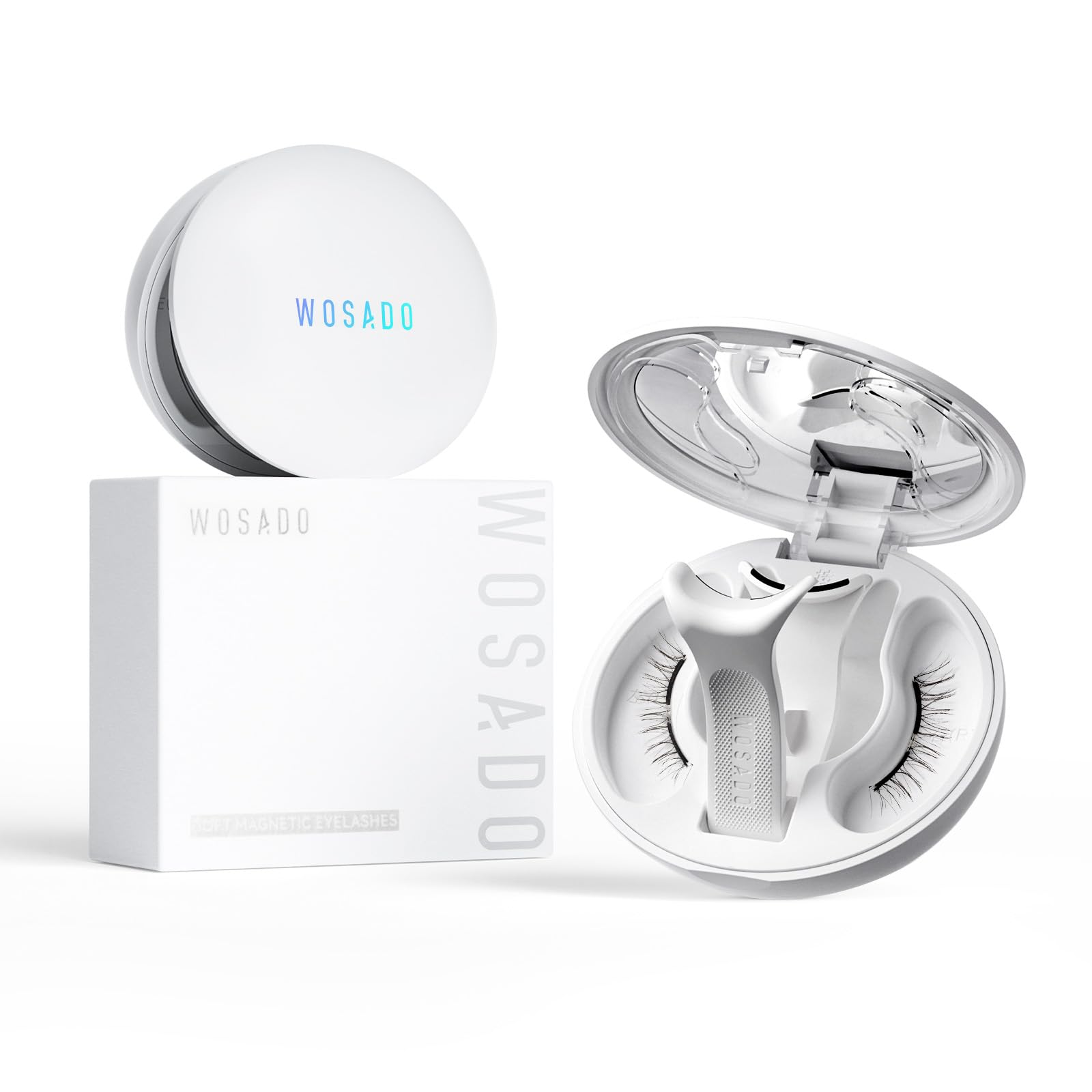WOSADO Magnetic Eyelashes with Applicator Kit (V26 Savannah Breez) – Reusable, Glue-Free, Waterproof & Lightweight