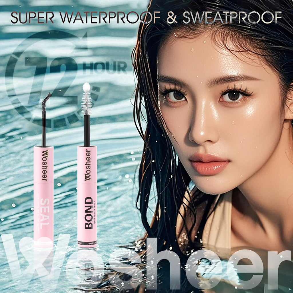 WOSHEER Lash Glue Bond & Seal – Waterproof 2-in-1 for DIY Lash Extensions
