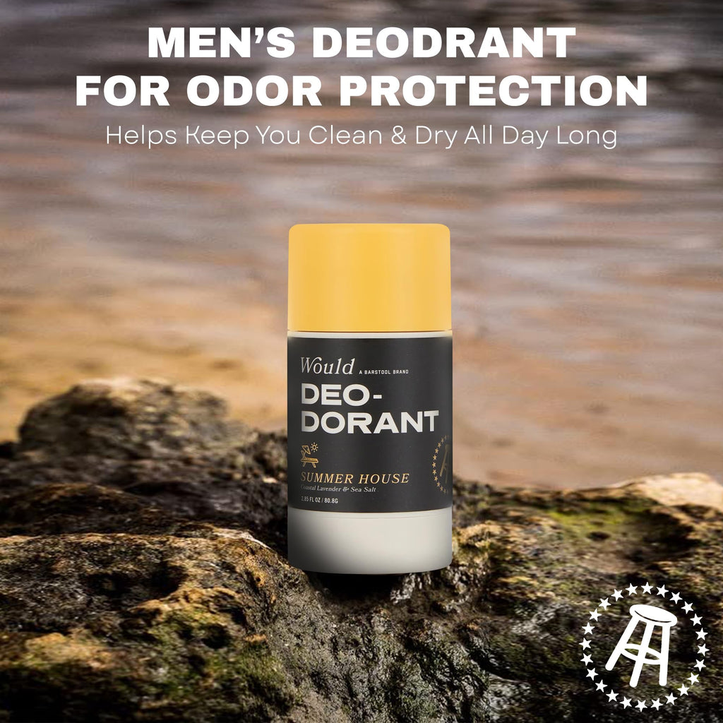 Would Aluminum Free Deodorant for Men – 2.85 Fl Oz, Oakmoss & Pink Pepper
