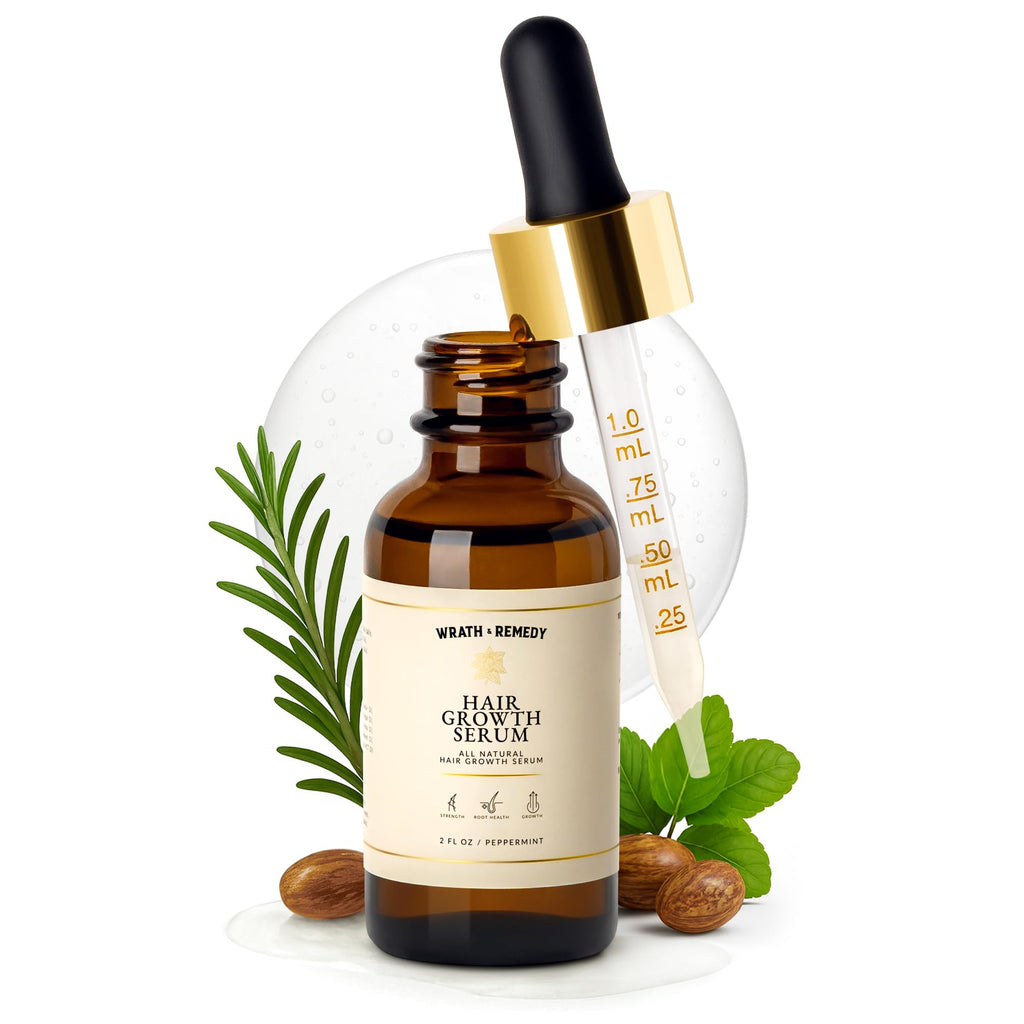 Wrath & Remedy Tricho10 Hair Growth Serum — USDA Organic, 30 ml, All Hair Types