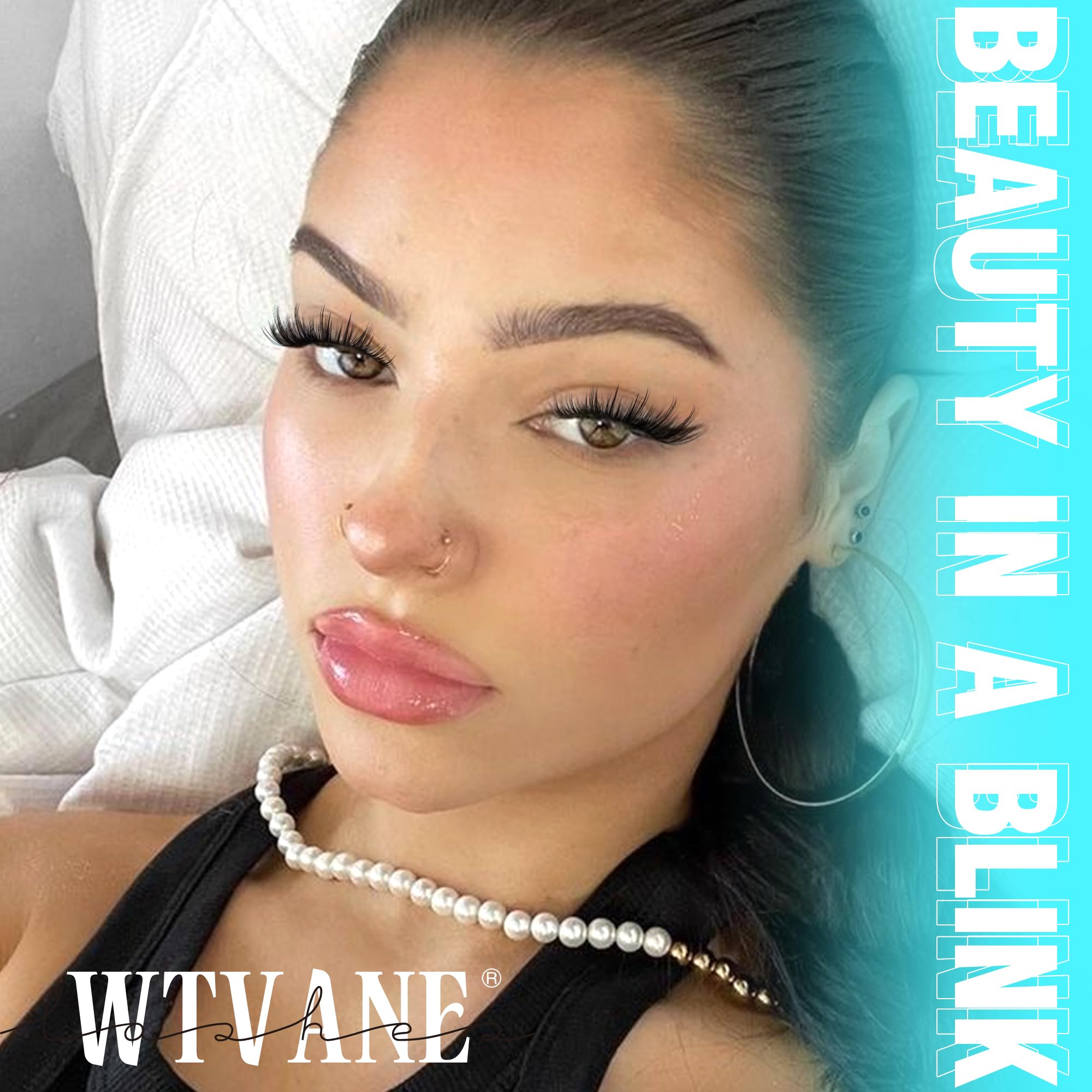 Wtvane Lash Clusters Kit – Wispy Natural Manga Lashes (8-16mm)
