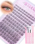 Wtvane Wispy Lash Clusters Kit Venus Invisible Band | 8-16mm Lash Extensions