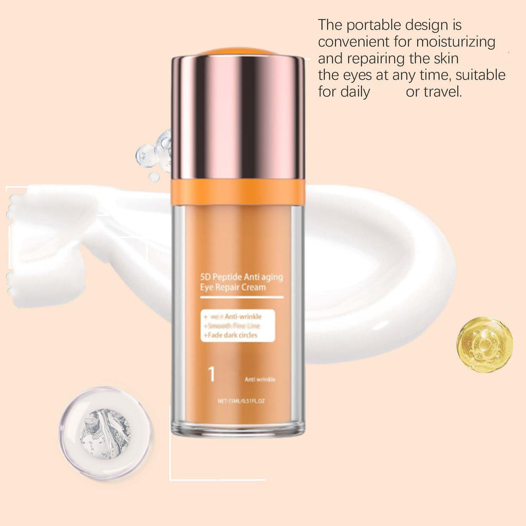 WUEOCU 5D Peptide Eye Cream – Anti-Aging, Dark Circles & Puffiness (2 Pack)