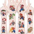 WYKDAG Mario Temporary Tattoos – 100 Sheets for Birthday Party Favors