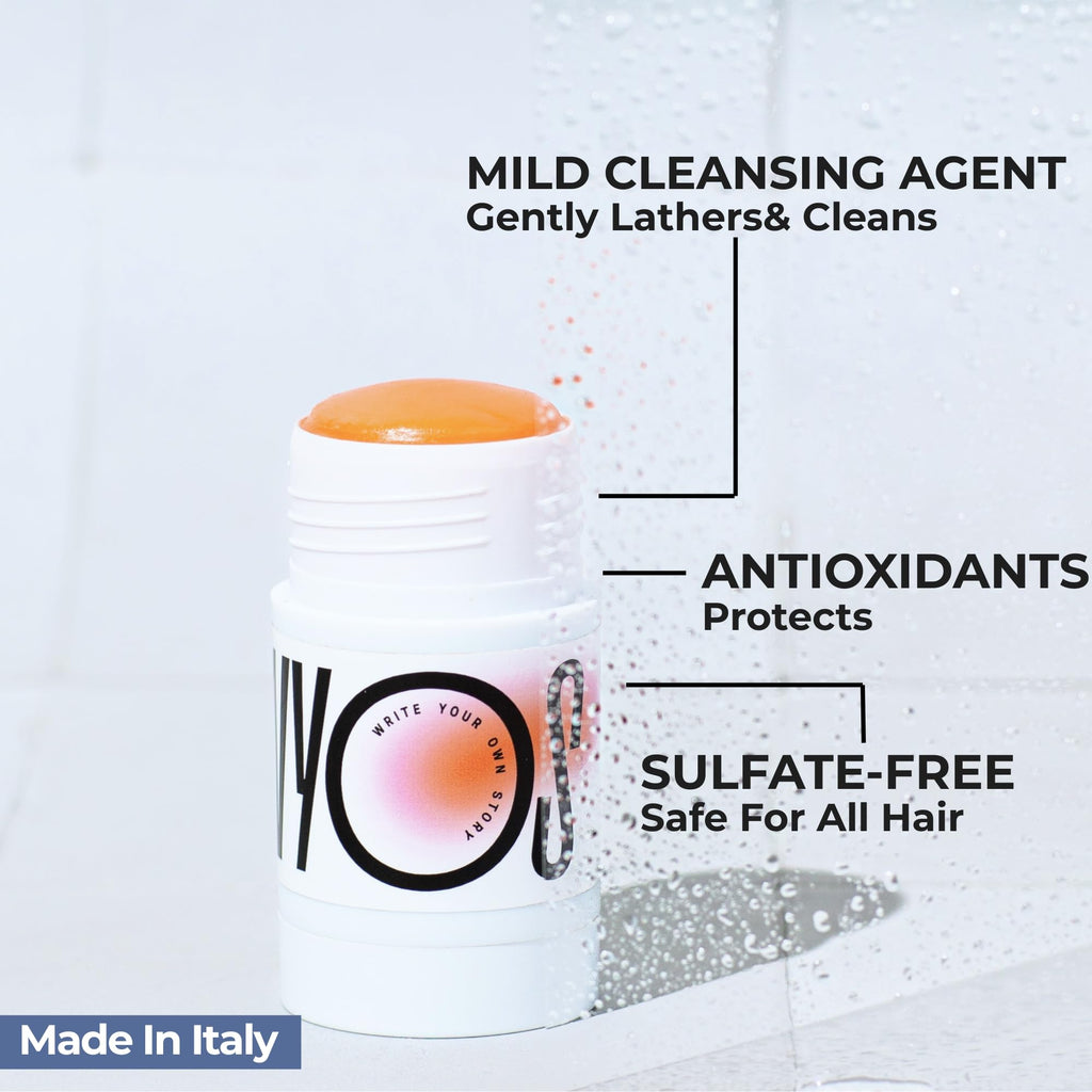 WYOS Solid Shampoo Stick: Light Bergamot & Mint, Travel Size