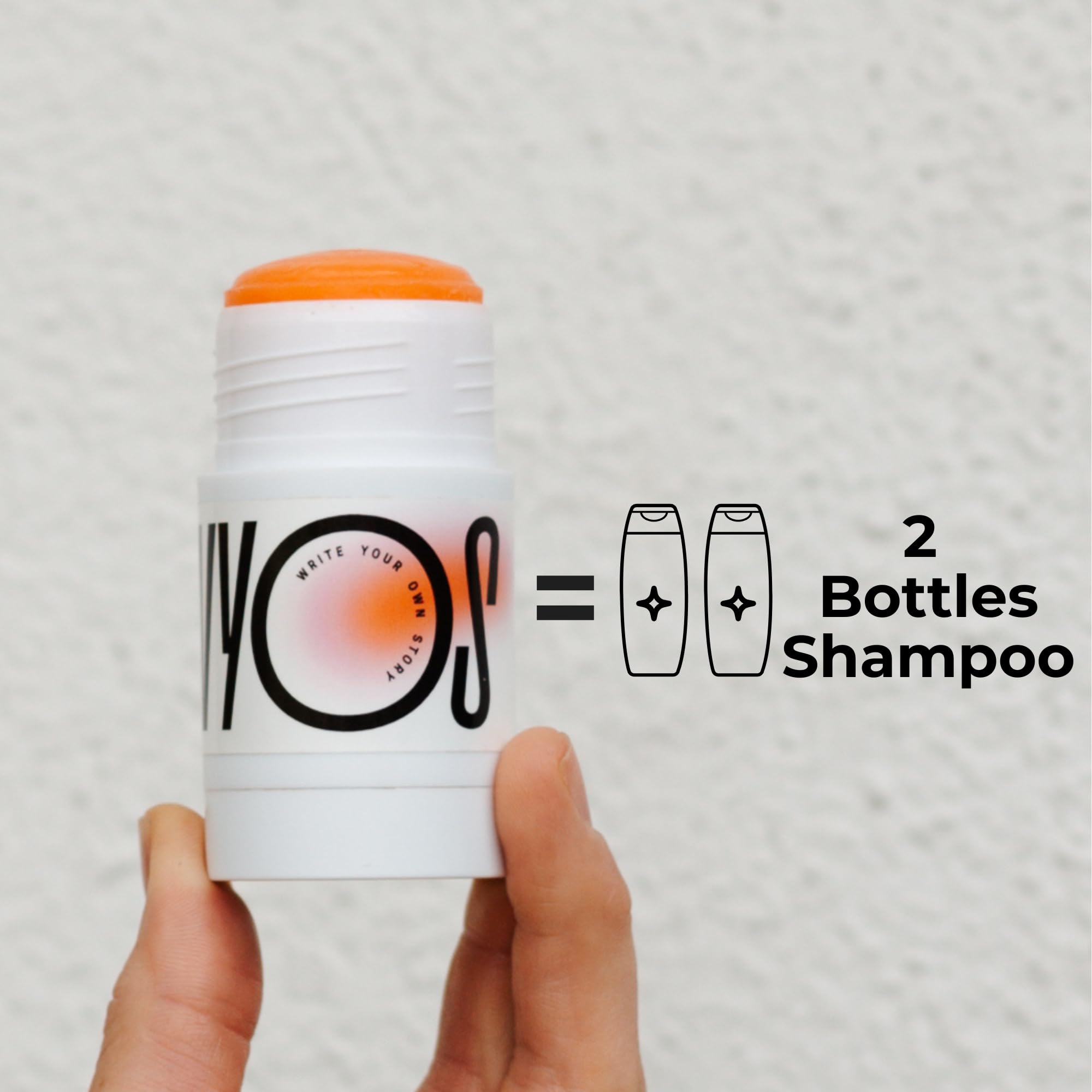 WYOS Solid Shampoo Stick: Light Bergamot & Mint, Travel Size