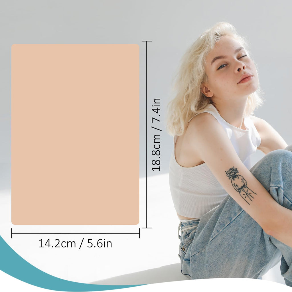 WZPB Tattoo Skin 3mm - 10Pcs Thick Practice Skin, 6x8 in, Double-Sided