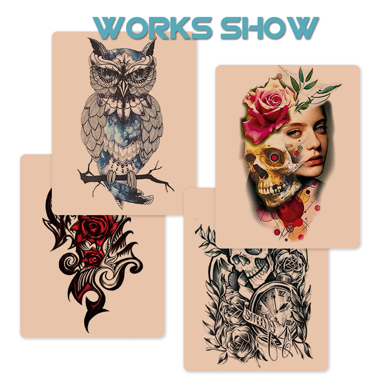 WZPB Tattoo Skin 3mm - 10Pcs Thick Practice Skin, 6x8 in, Double-Sided