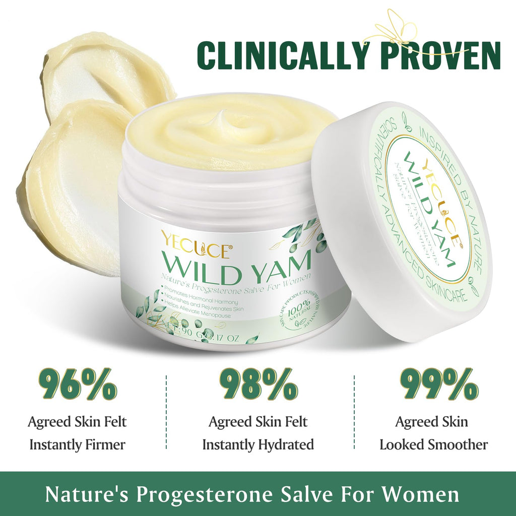 Xaarty Wild Yam Cream for Hormone Balance | Natural Skincare 3.17 oz