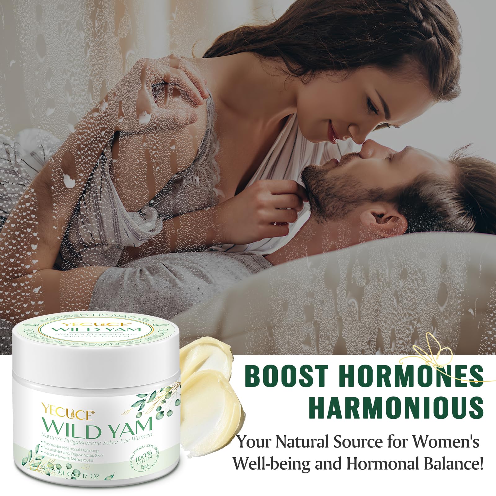 Xaarty Wild Yam Cream for Hormone Balance | Natural Skincare 3.17 oz