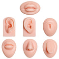 Xcake Lcook Silicone Piercing Practice Model Set – 7 Pcs for Mouth, Nose, Ear, Tongue, Belly Button
