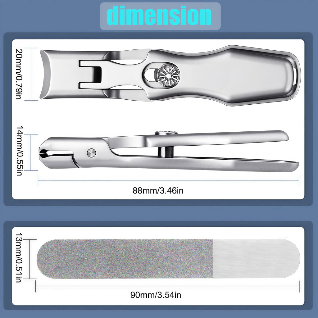 XGIZMOO Nail Clippers for Thick Nails – Large Opening, Long Handle, Heavy-Duty Stainless Steel