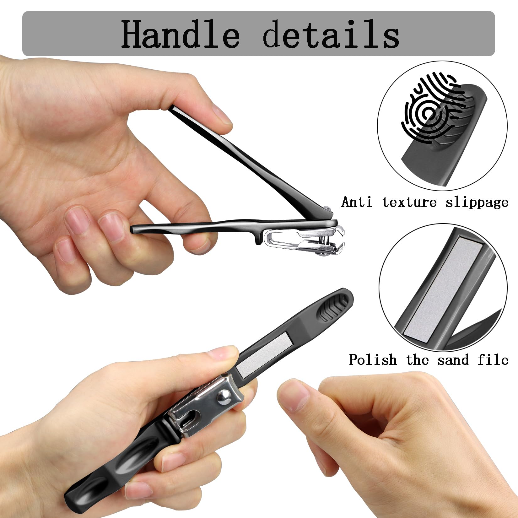 XGIZMOO 360° Rotating Toenail Clippers for Seniors | Long-Handle Ergonomic Nail Clipper