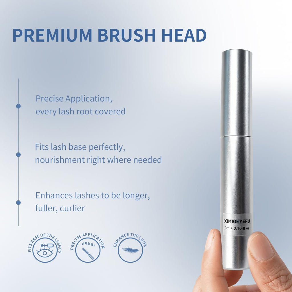 XIMIGEYEFU Eyelash Growth Serum – Prostaglandin-Free, Vegan Formula, 5ml | Visible Results in 4–6 Weeks