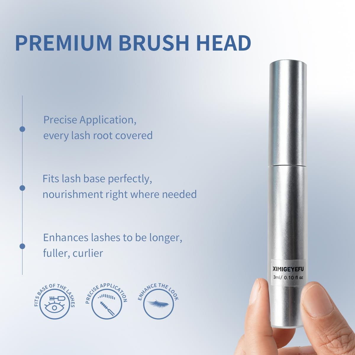 XIMIGEYEFU Eyelash Growth Serum – Prostaglandin-Free, Vegan Formula, 5ml | Visible Results in 4–6 Weeks