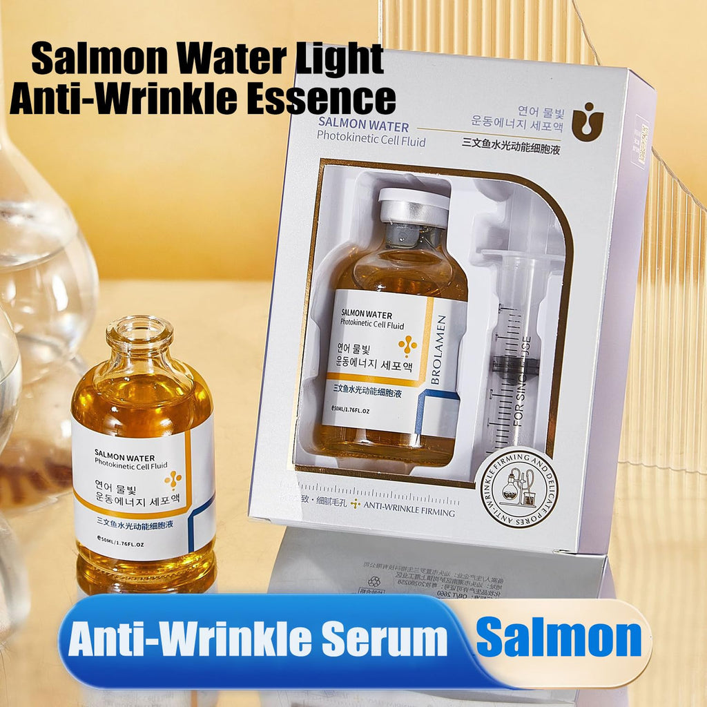 XIRUJNFD Salmon Anti-Wrinkle Serum + Water Light Essence – Hydration, Lifting & Firming (50ml)