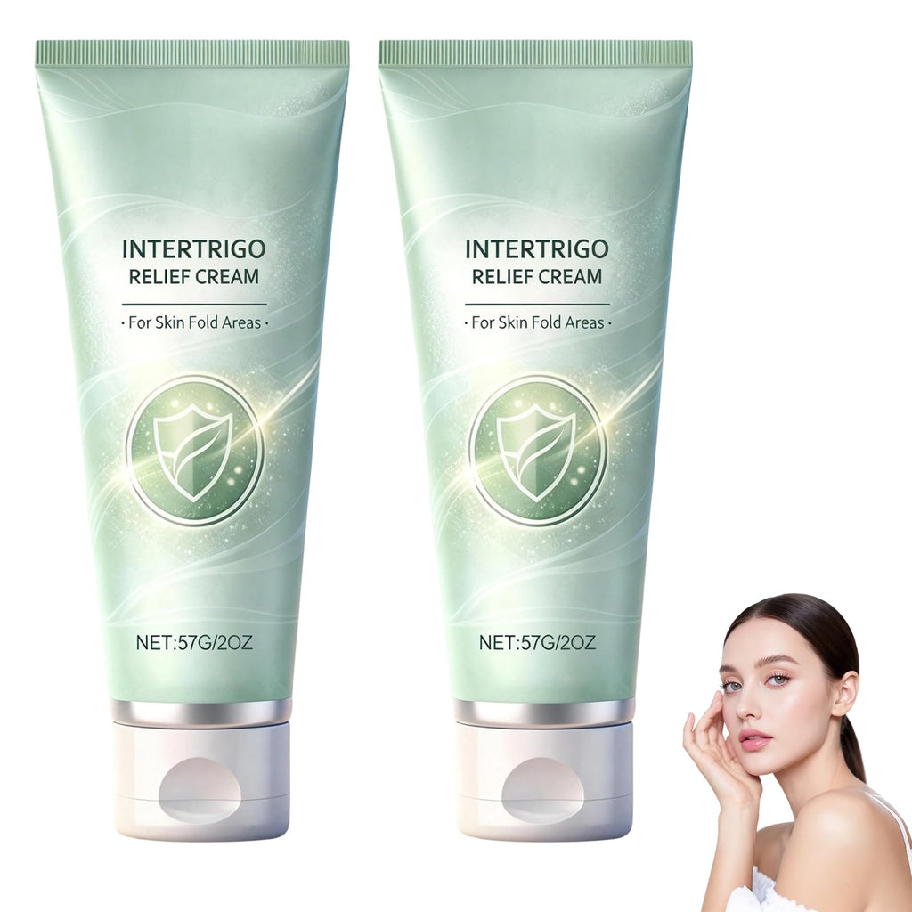 XiuFa 2PCS Intertrigo Cream – Skin Fold Care, Chafing Support, Fast-Drying Non-Greasy Formula