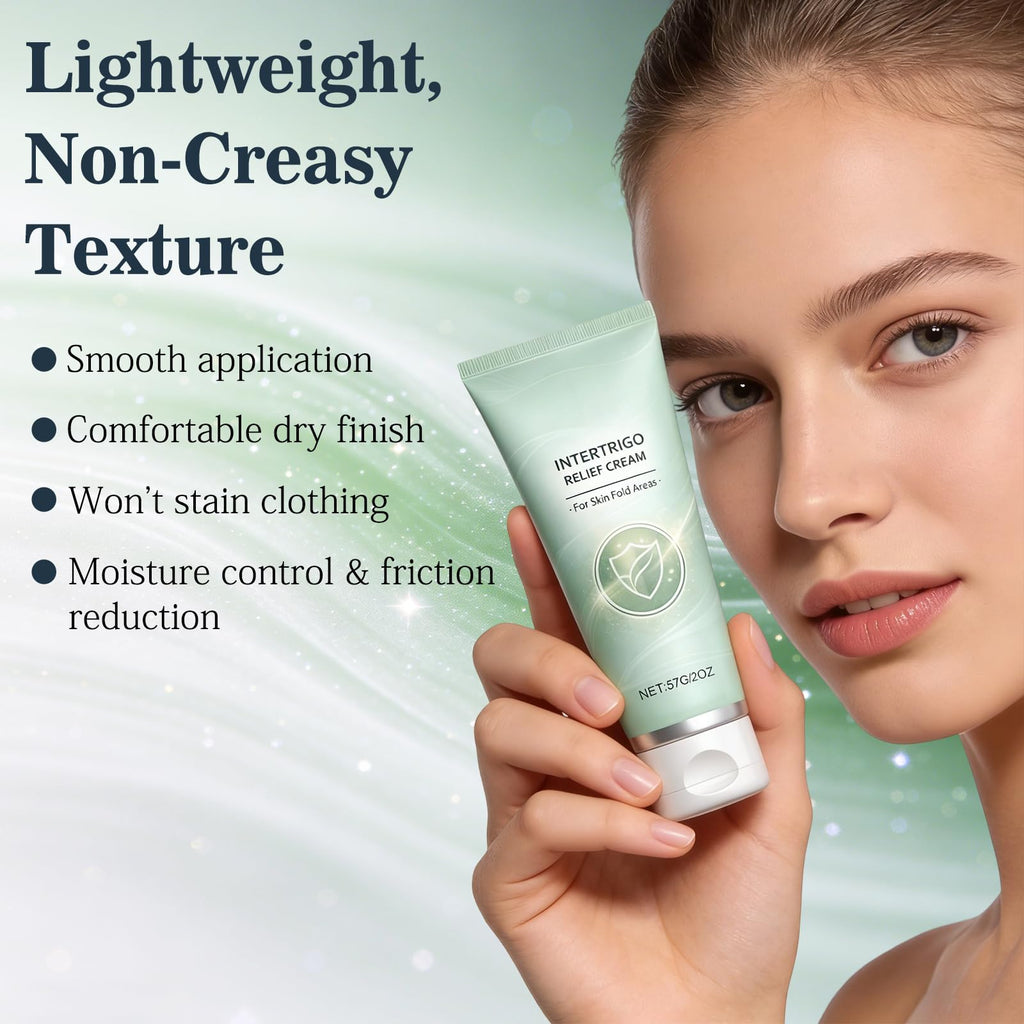 XiuFa 2PCS Intertrigo Cream – Skin Fold Care, Chafing Support, Fast-Drying Non-Greasy Formula
