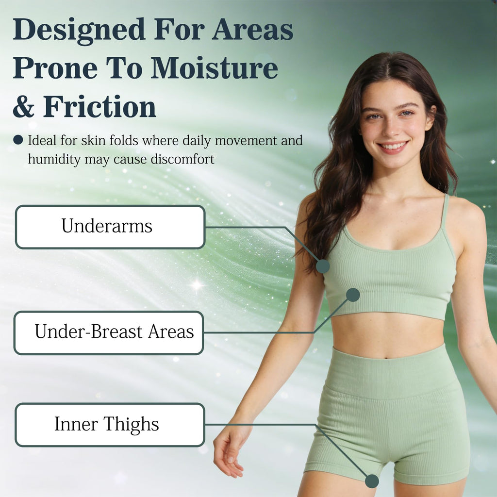 XiuFa 2PCS Intertrigo Cream – Skin Fold Care, Chafing Support, Fast-Drying Non-Greasy Formula