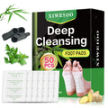 xiweioo 50 Pack Foot Pads – Ginger, Wormwood, Bamboo Vinegar & Charcoal for Deep Cleansing and Relaxation