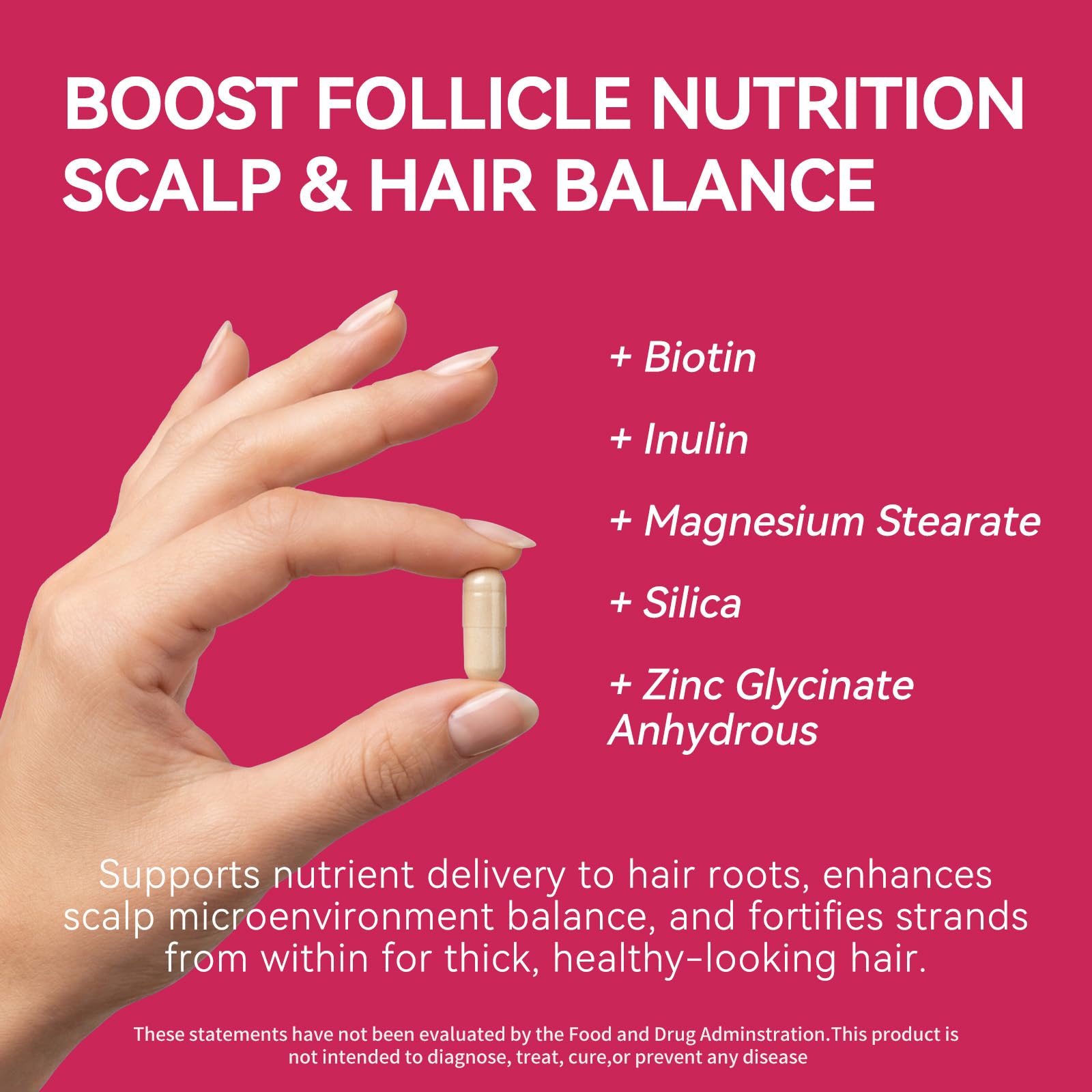 XKQ Hair Growth Supplements for Hair, Skin & Nails – Biotin & Vitamins